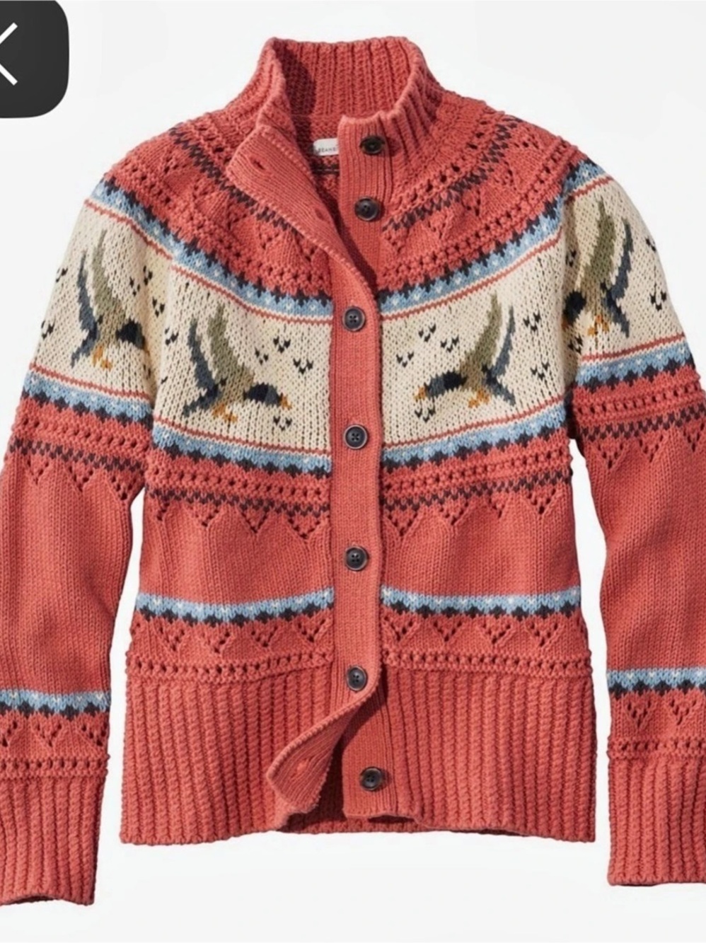PLEASE HELP ME FIND!!! ISO LL Bean Signature Fair Isle Button Cardigan Large
